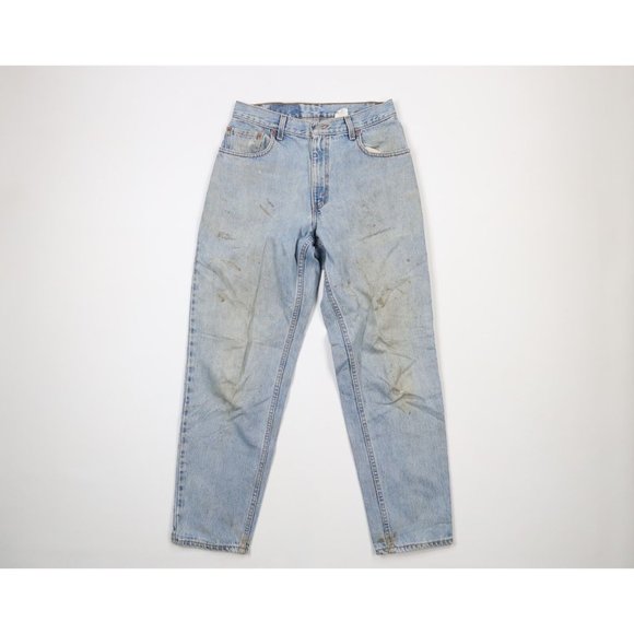 Vintage Levis 560 Mens 30x30 Thrashed Loose Fit Tapered Leg Denim Jeans Blue USA - Picture 1 of 15